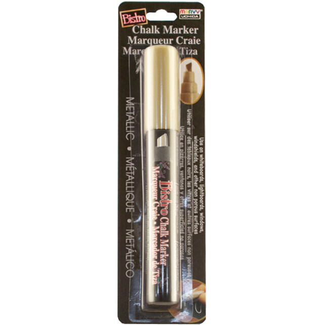 Uchida-Bistro Chalk Marker Chisel Tip-Gold