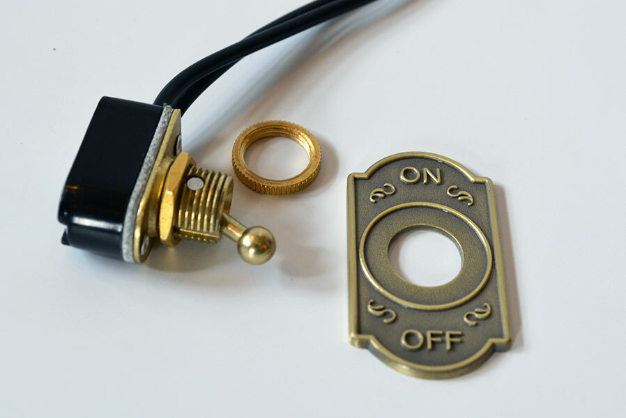 Switch Cover 103 - Antique Brass Industrial Switch Plate Steampunk Switch Panel