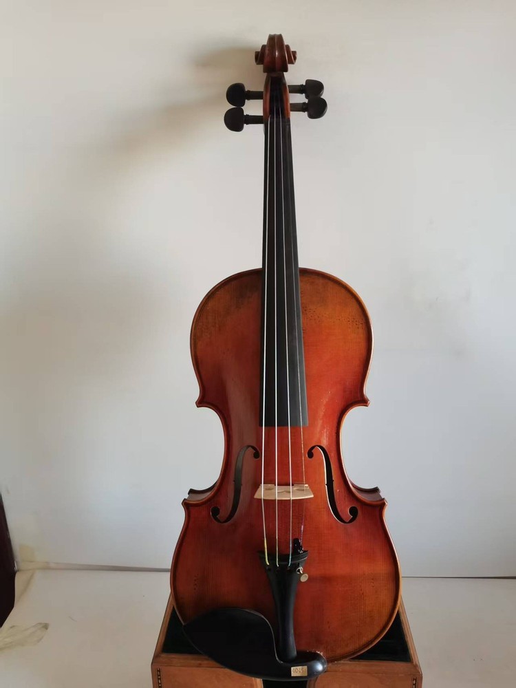 Master 4/4 violin Solid Flamed maple back spruce top hand carved K4045