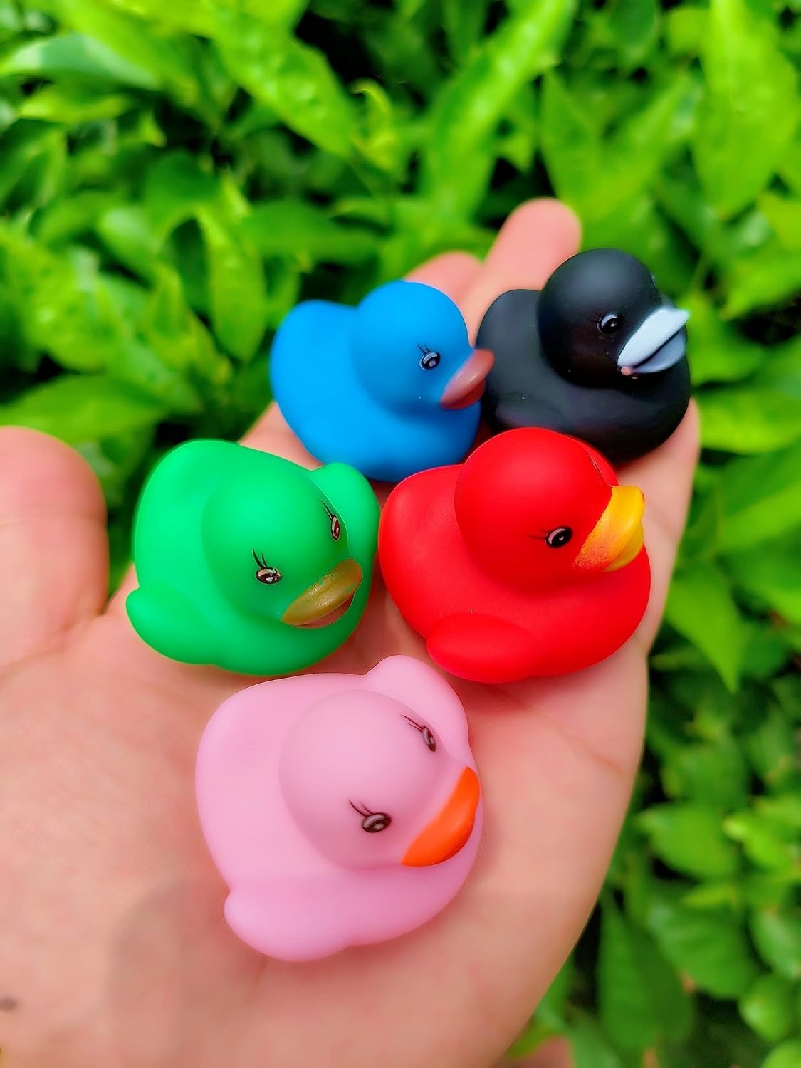 50pcs Rubber Ducks in Bulk,Assortment Duckies for Jeep Ducking Floater Bath Toys