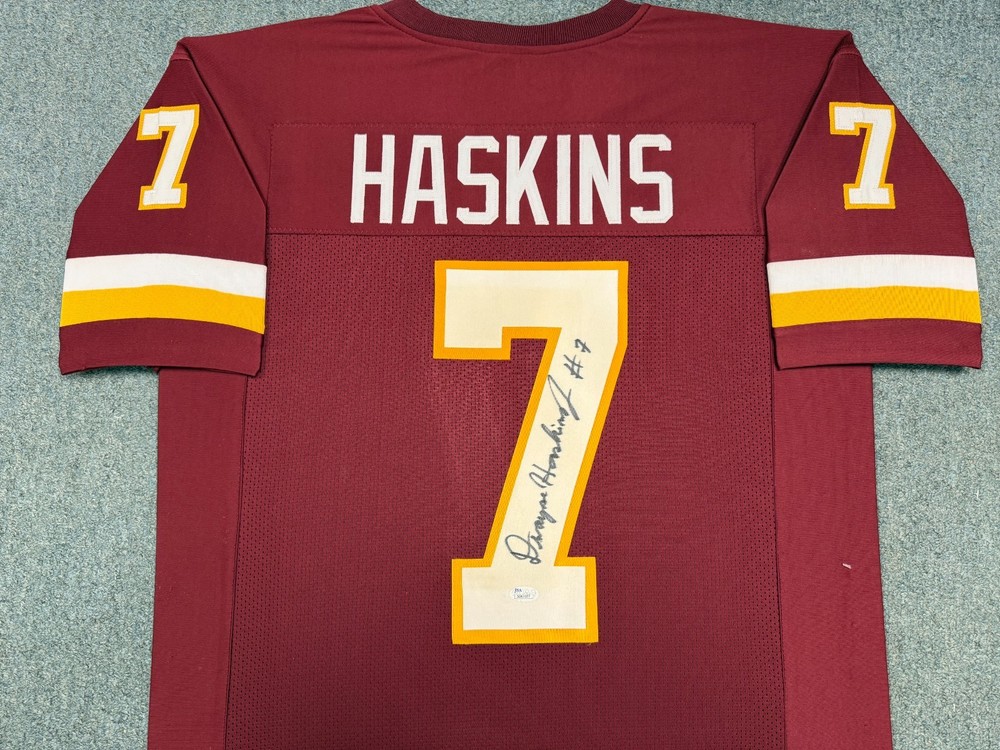 REDSKINS COMMANDERS AUTOGRAPHED SIGNED DWAYNE HASKINS JERSEY JSA AUTHENTICITY