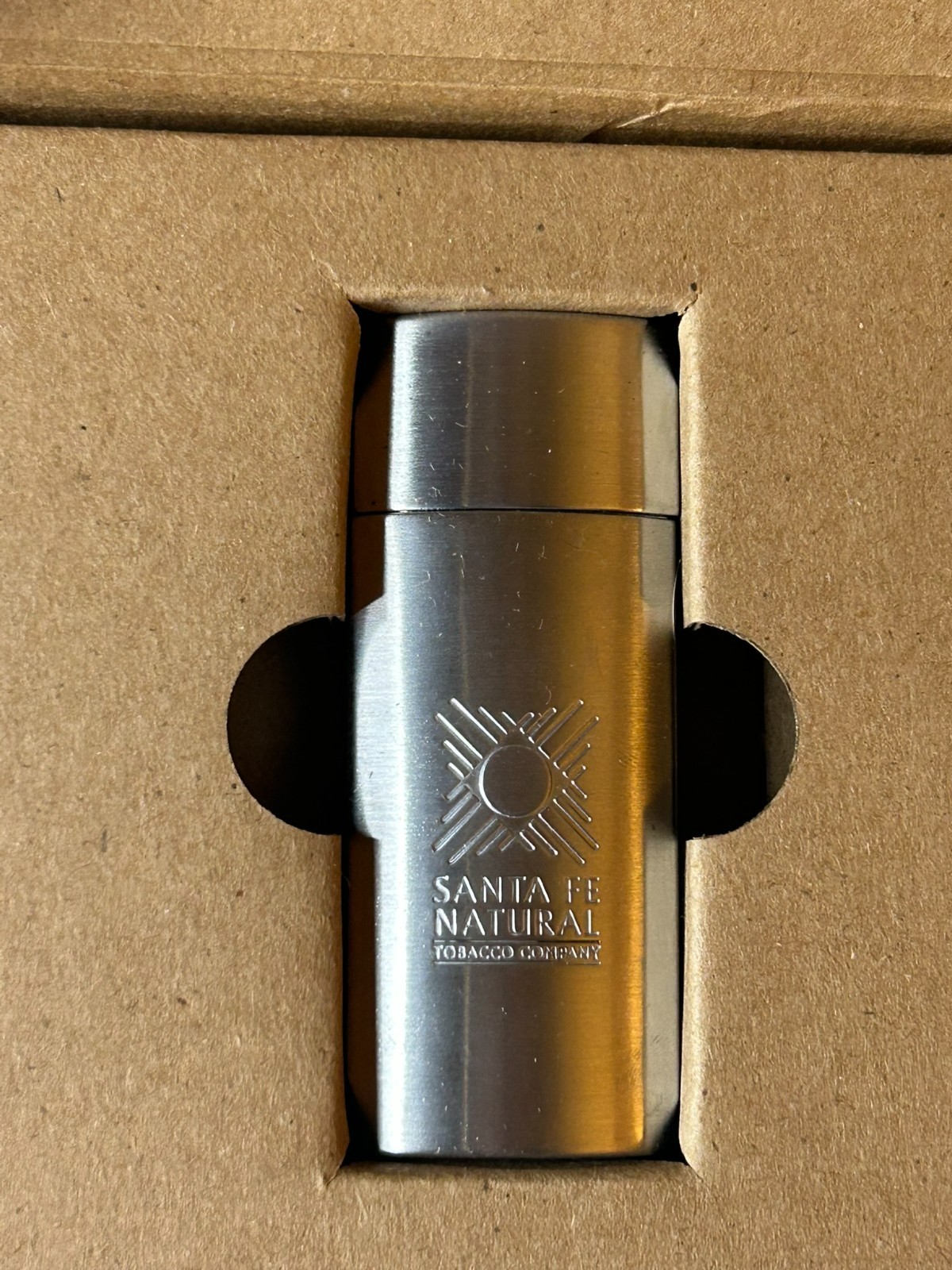 Santa Fe Natural Tobacco ZIA METAL Pocket Ashtray NEVER USED American Spirit Cig