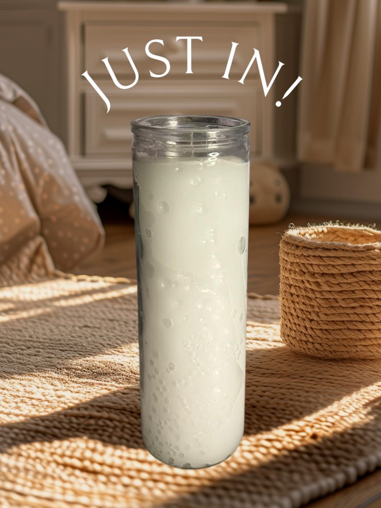 7 Day Plain Candle White