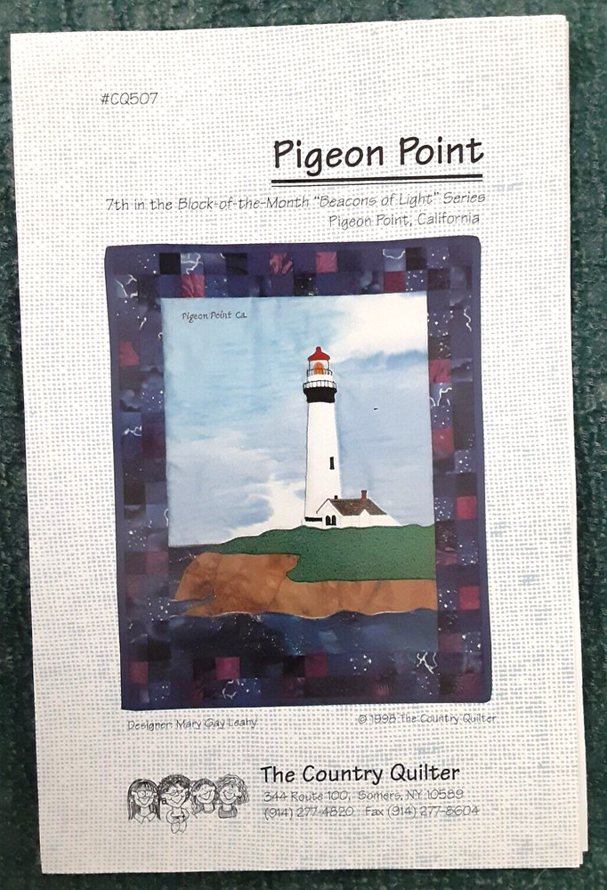Pigeon Point Lighthouse Quilt Pattern Sewing Craft Project (H)