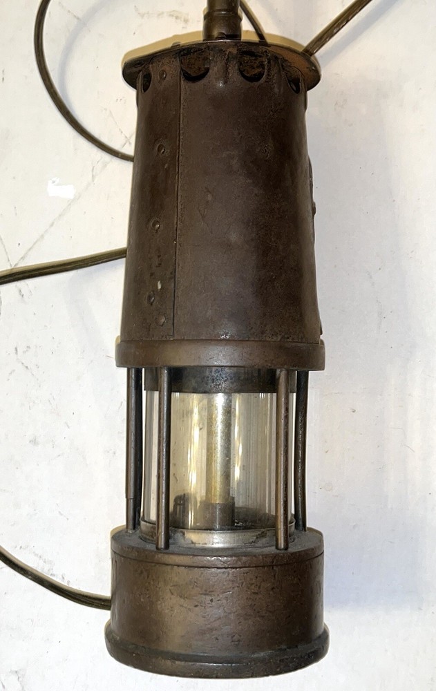 AC Converted Protector Lamp & Lighting Co. LTD Eccles Type SL Miner’s Lamp.