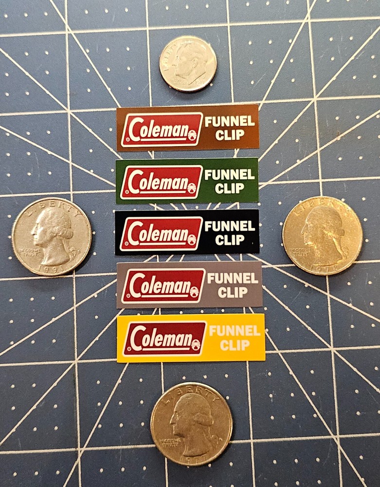 Coleman Case Funnel Clip Sticker (Select Your Color)