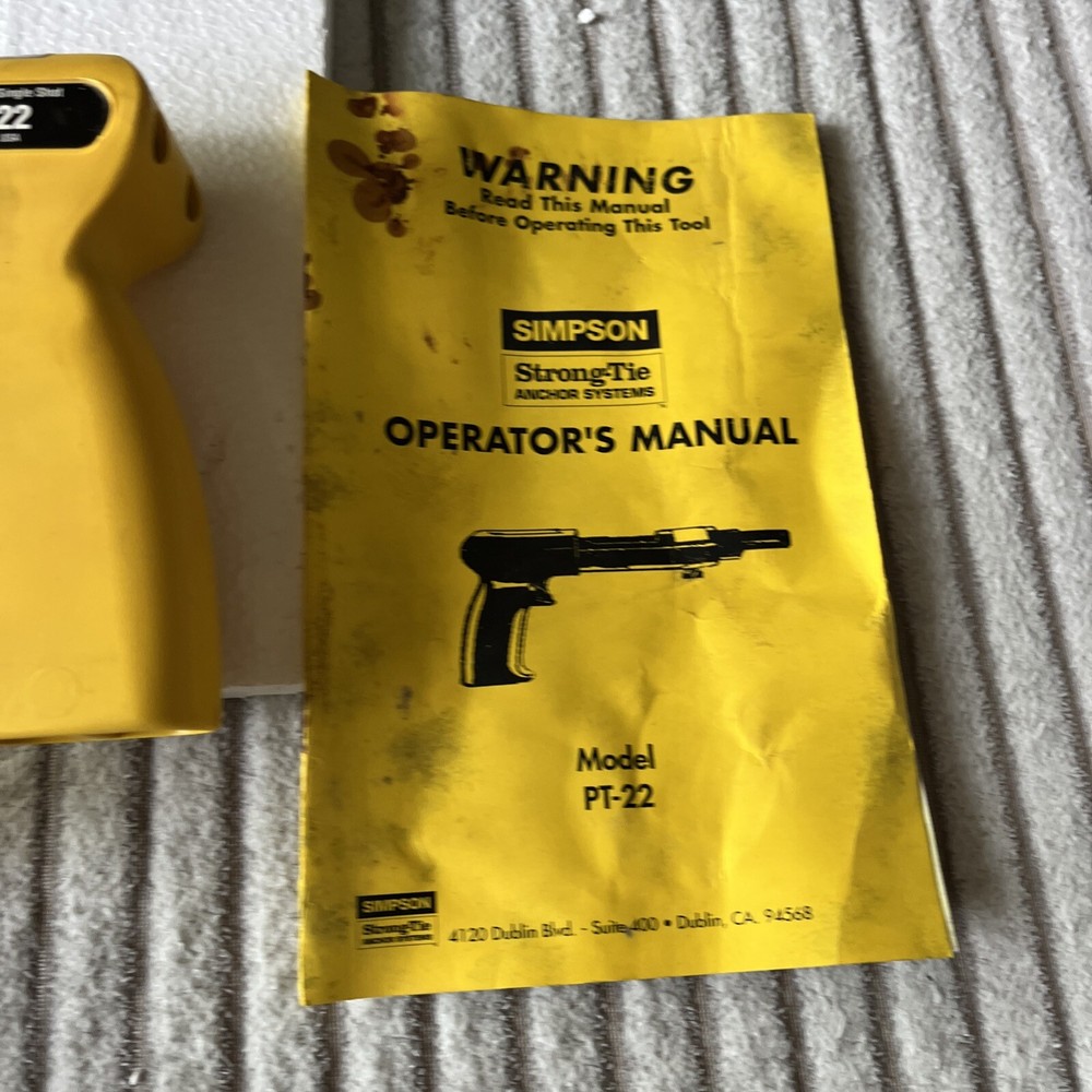 SIMPSON Strong-Tie Anchor Systems PT-22 .22 Caliber Power Hammer