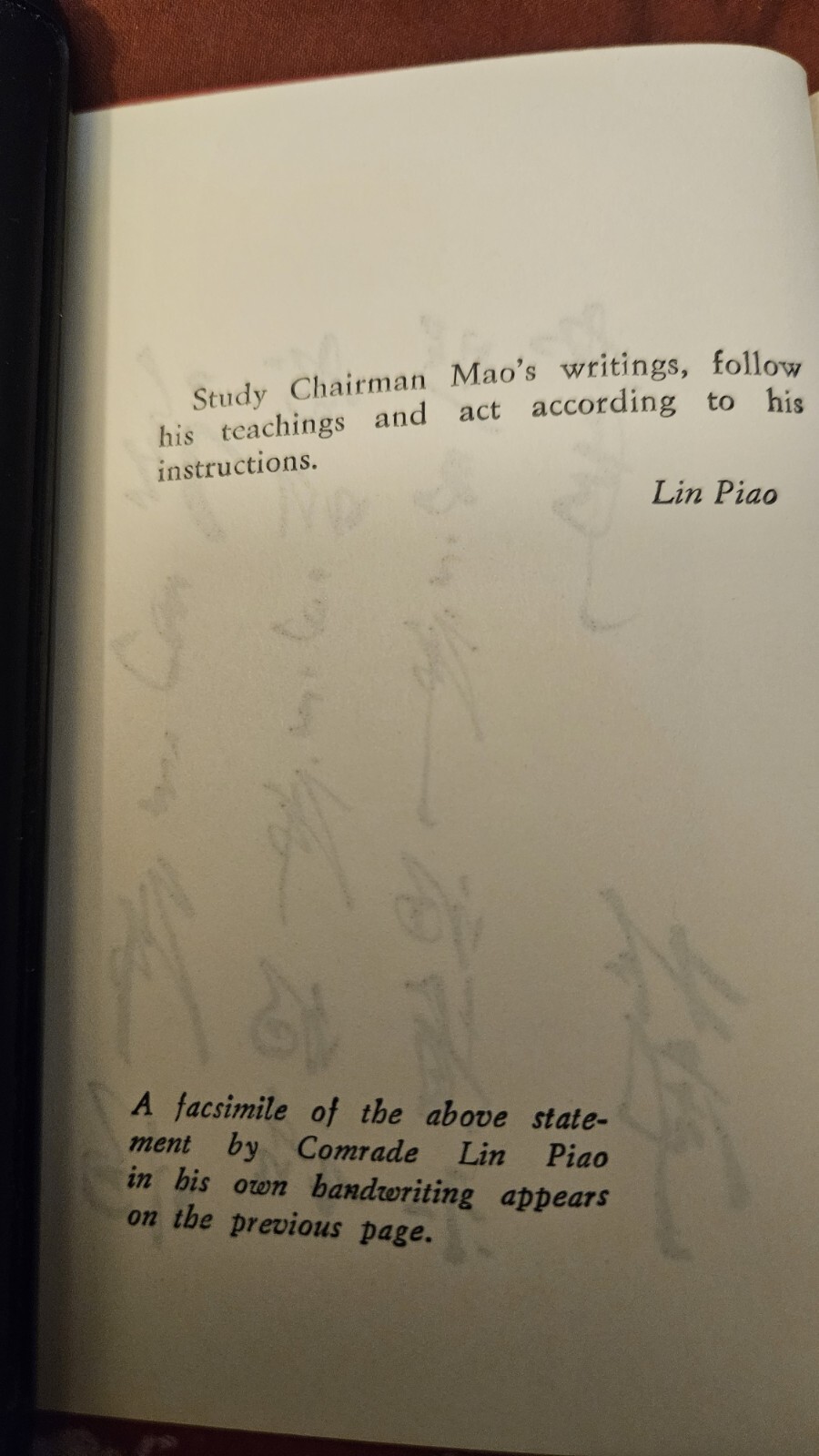 Before RedNote, Original Little Red Book: QUOTATIONS FROM CHAIRMAN MAO TSE-TUNG