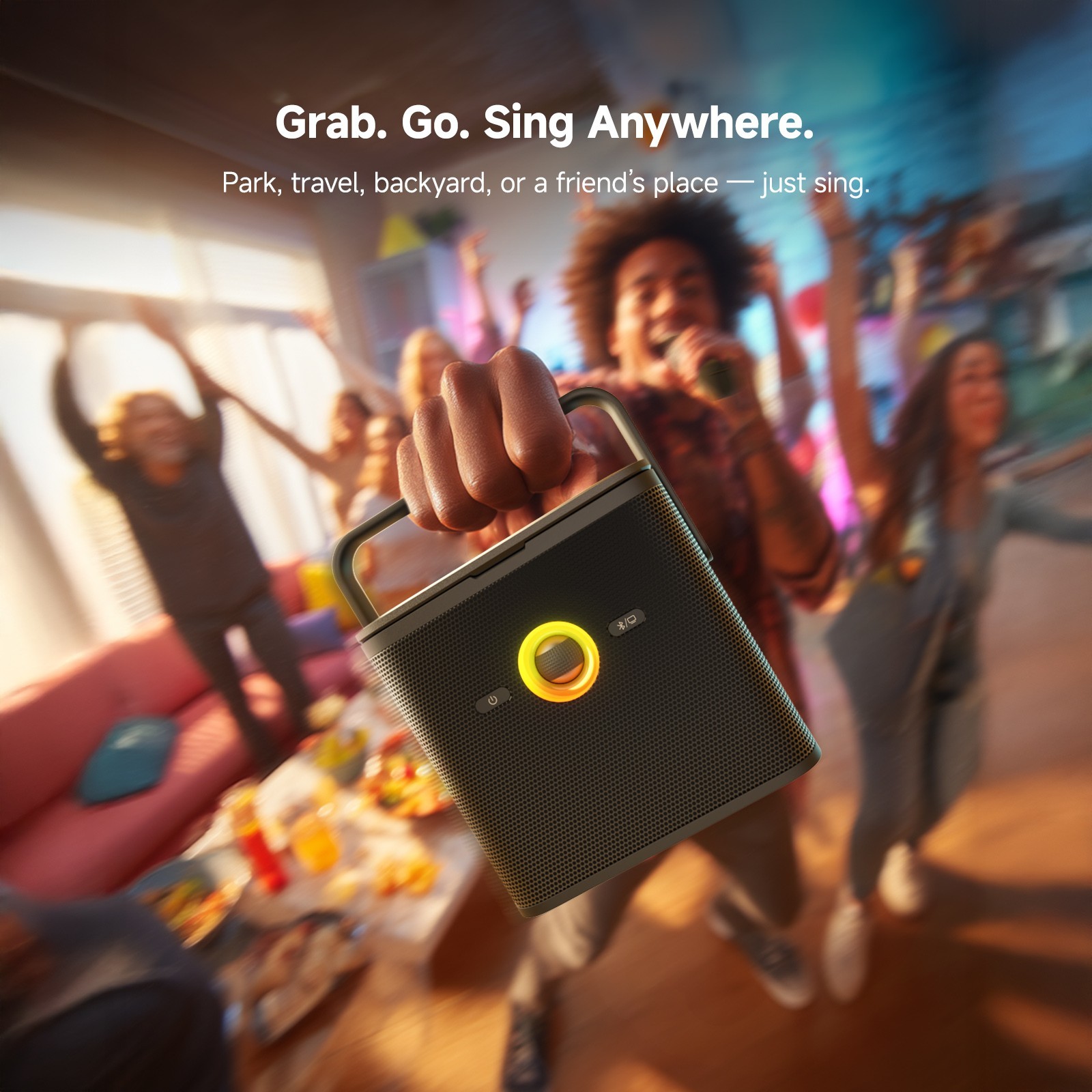 Ikarao Karaoke Machine for Adults, 32GB Karaoke Tablet, 80W Bluetooth Speaker