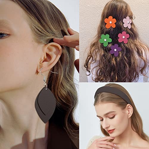 Lychee Texture Solid Color Faux Leather Sheets13.8 Dark Brown