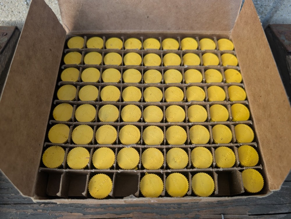 5 NOS USGI Plastilube Grease Pots