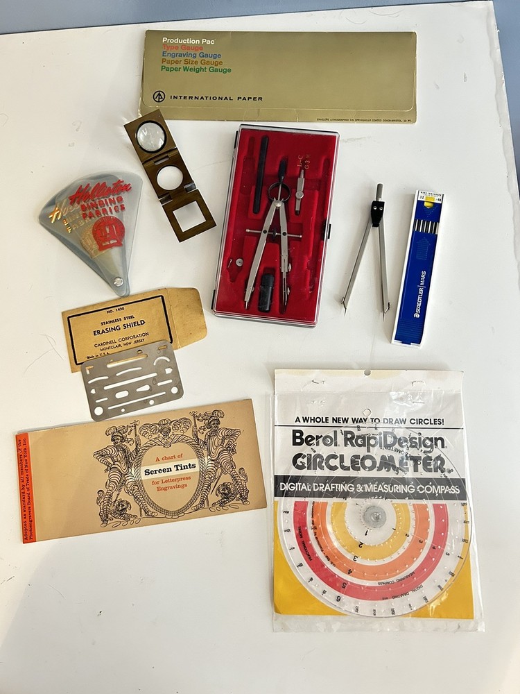 Vintage Drafting Tool Lot
