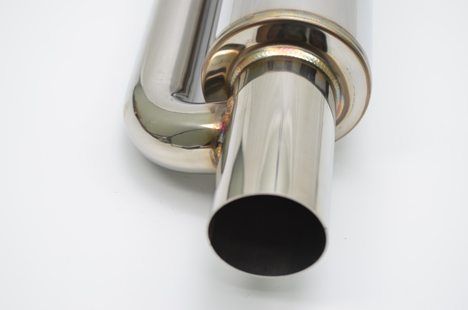 1320 ultra quiet QW resonator muffler stainless steel universal 3" inlet & out