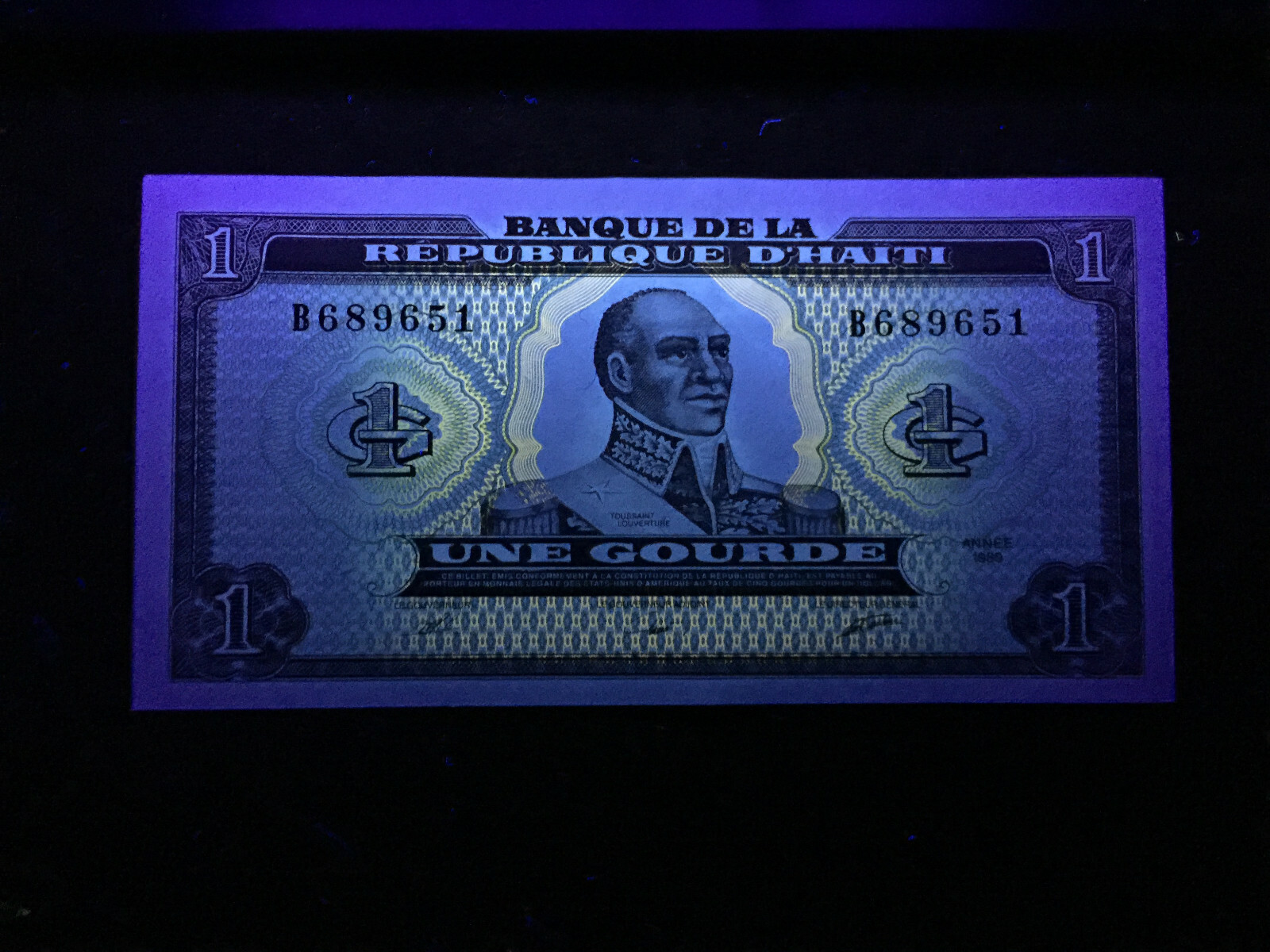 Haiti 1 Gourde Banknote World Paper Money UNC Currency Bill Note