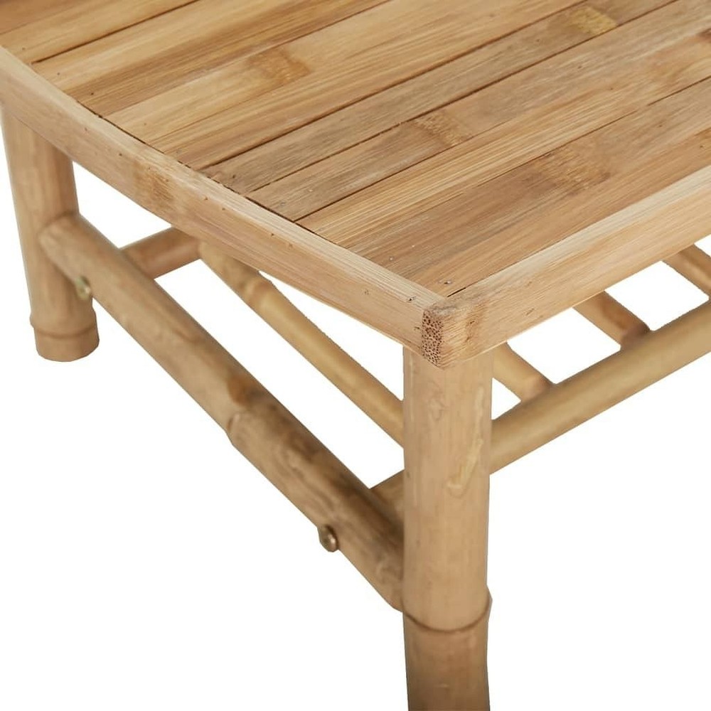 Garden Coffee Table Natural Bamboo Medium Durable