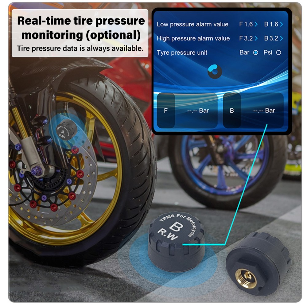 6.25" Motorcycle GPS Navigation Touch Screen Wireless CarPlay Android Auto Siri