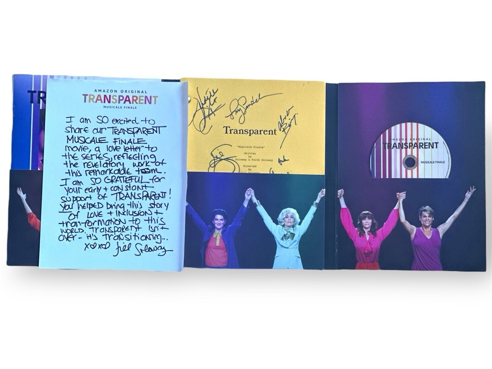 Transparent Finale Press Kit Signed Script + DVD + Playbill + Sheet Music