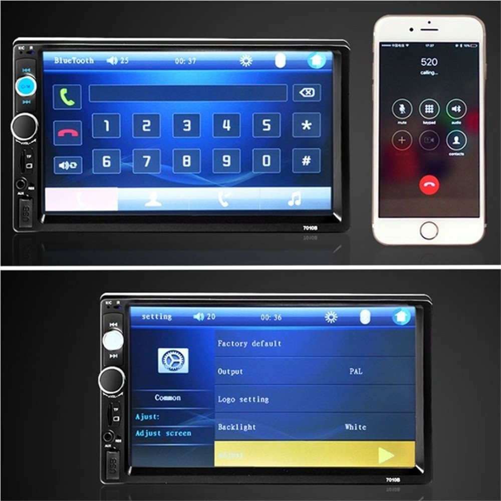 800x480 digital TFT Touch Screen V3.0 Support USB Bluetooth with Backup camera