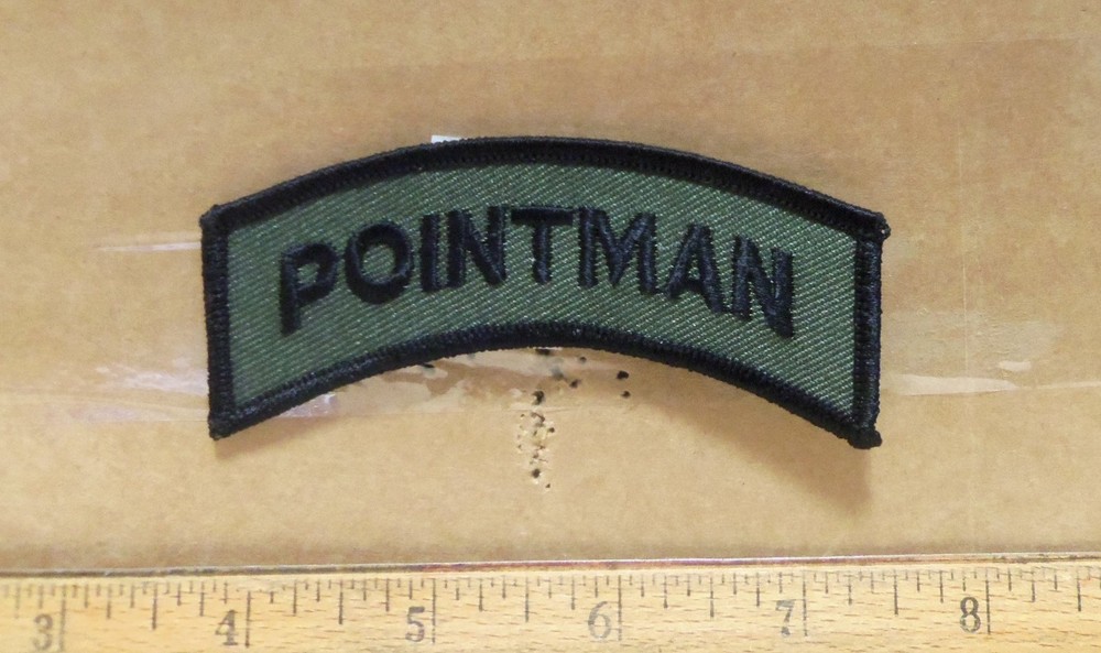 Pointman Tab Subdued Embroidered Patch