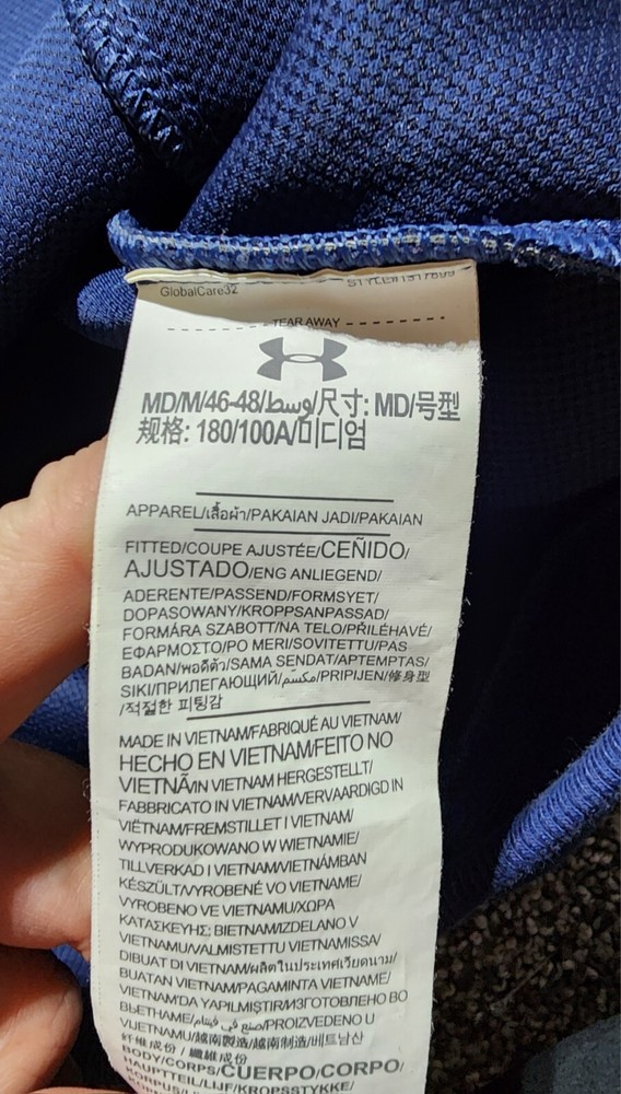 Mint! UNDER ARMOUR Gore Windstopper Golf Jacket-Mens Medium-Blue Gray