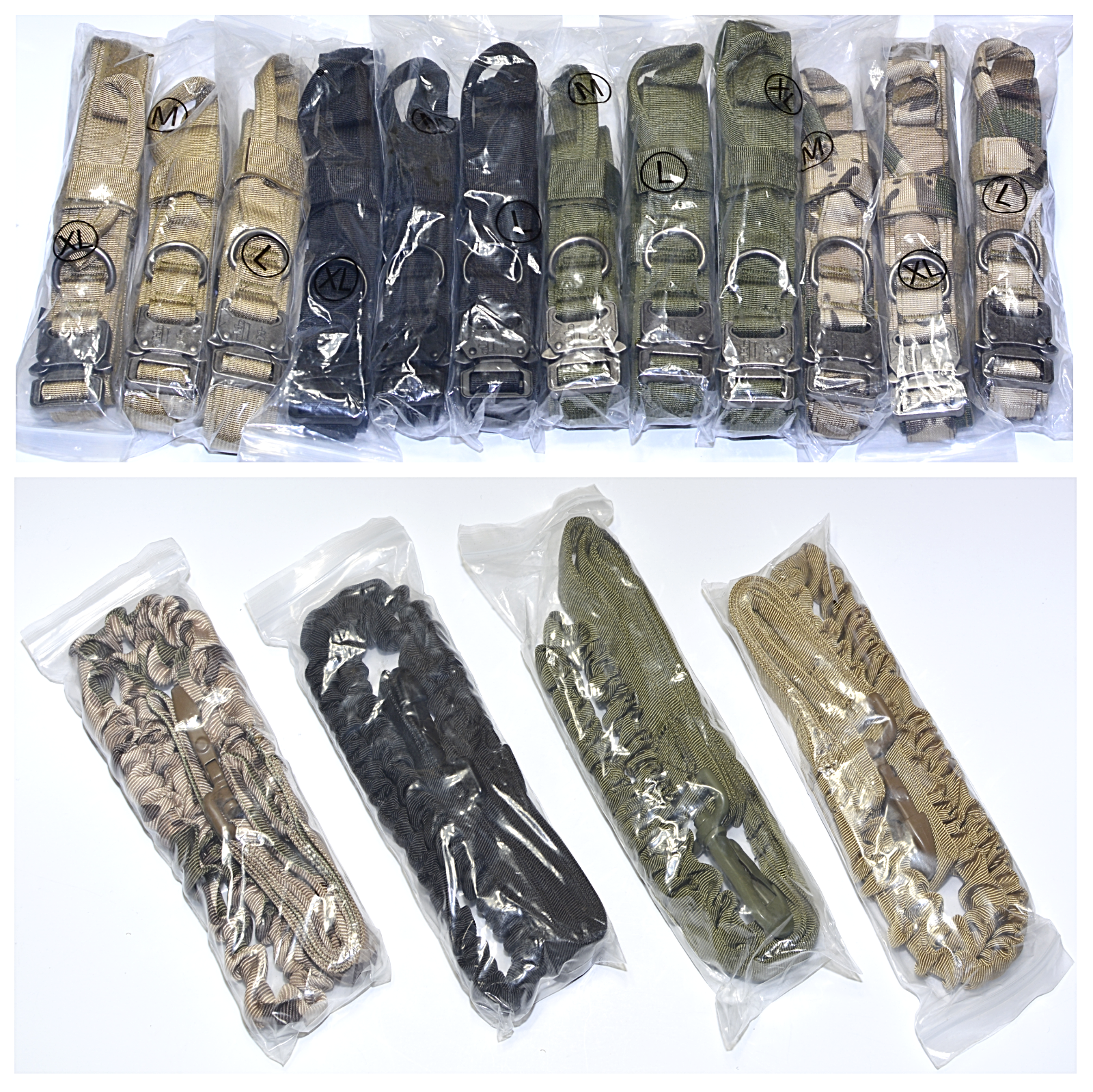 Leash + Collar Heavy Duty K9 Tactical Training Pet Dog Metal Buckle M, L, XL New