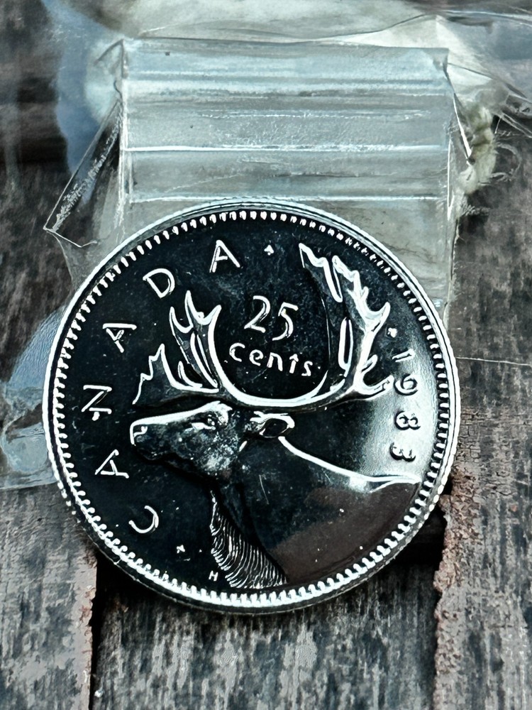 1983 Canada 25 Cents  - Key Date (Unc) ref J 88