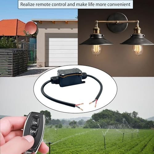 Remote Control Switch,Waterproof Switch 12/24/48 Volts 20A,Wireless 12-48V DC
