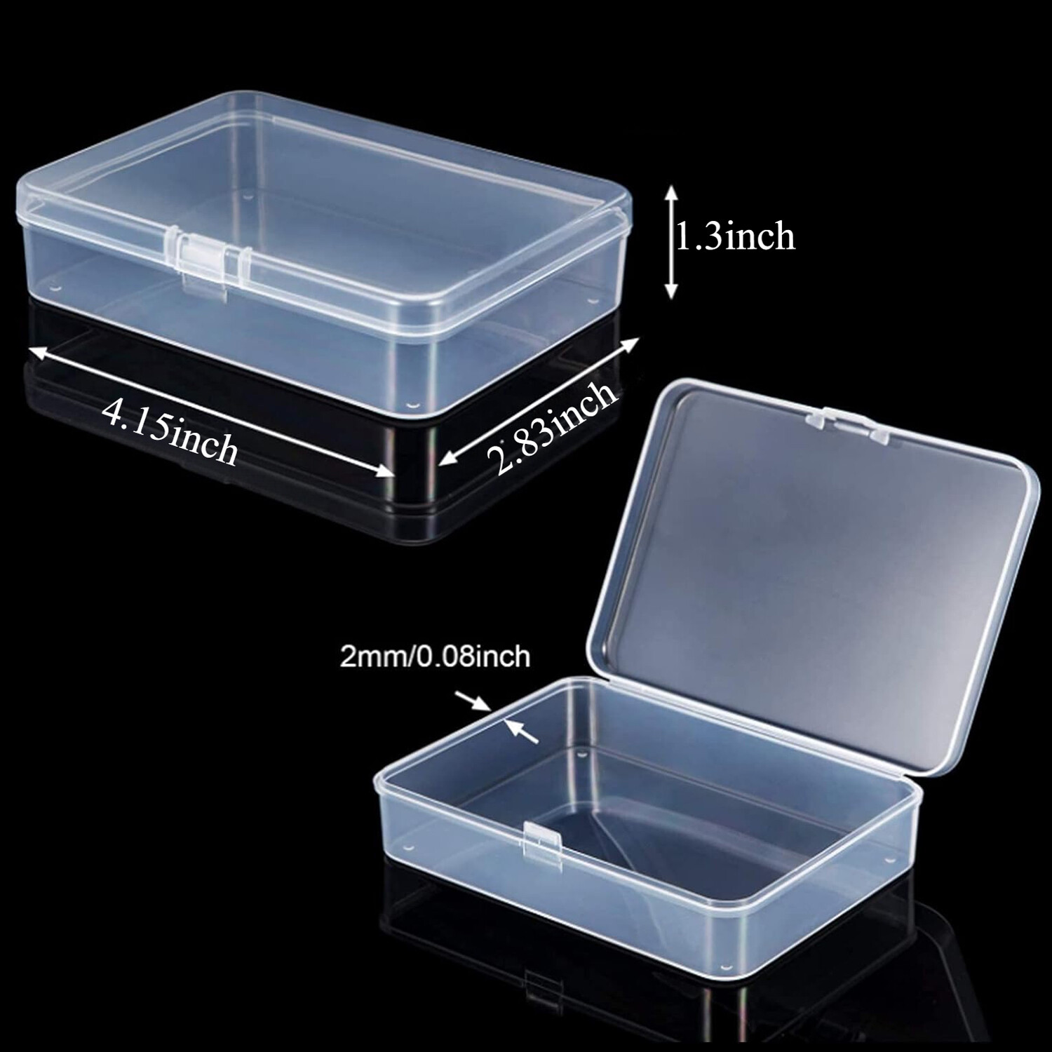 10PCS Small Plastic Storage Container Box DIY Coins Screws Jewelry Charms Travel