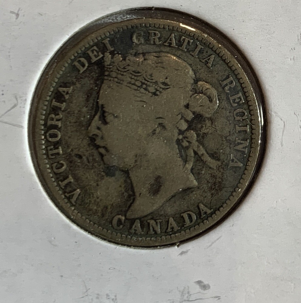 Canada 1892 SILVER 25 CENT COIN