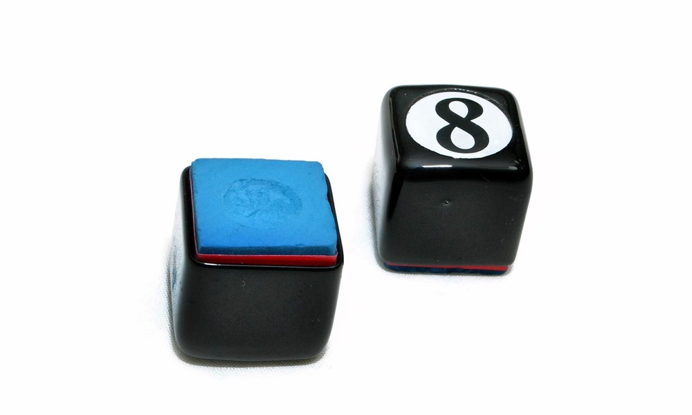 ( 2 ) Billiard Pool Table Cue Chalk Holder 8-Ball Master's Chalk