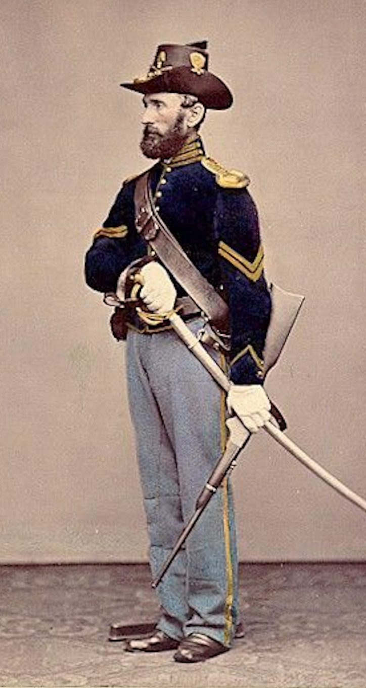 Black Leather Cavalry Carbine Sling with Clip