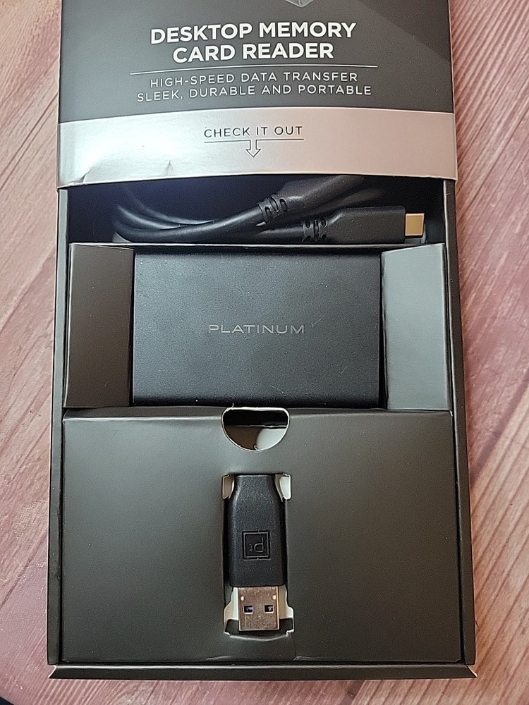 Platinum PT-CRDAC1 Desktop Memory Card Reader USB-C/USB 3.0 SD/MicroSD 4.0 CF