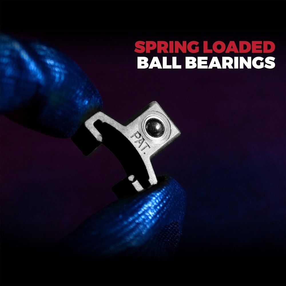 Black Spring Loaded Ball Bearing Socket Clips for Use with Socket Holders | 24-P