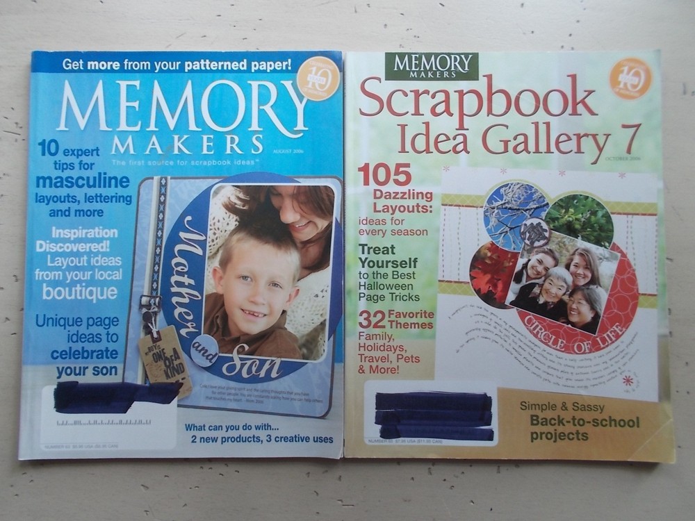 Lot 14 Memory Makers Scrapbook Idea Magazines 2003-2007