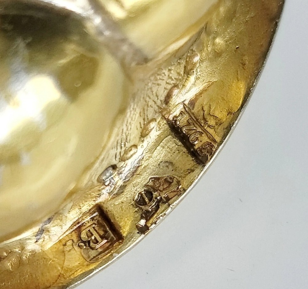 Rare 18C Russian Gilt Silver Chalice 1765