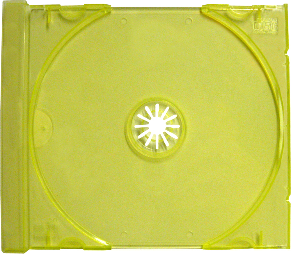 (10) CD Trays - Standard Replacement Inserts Colored Yellow Green #CDIS80TL