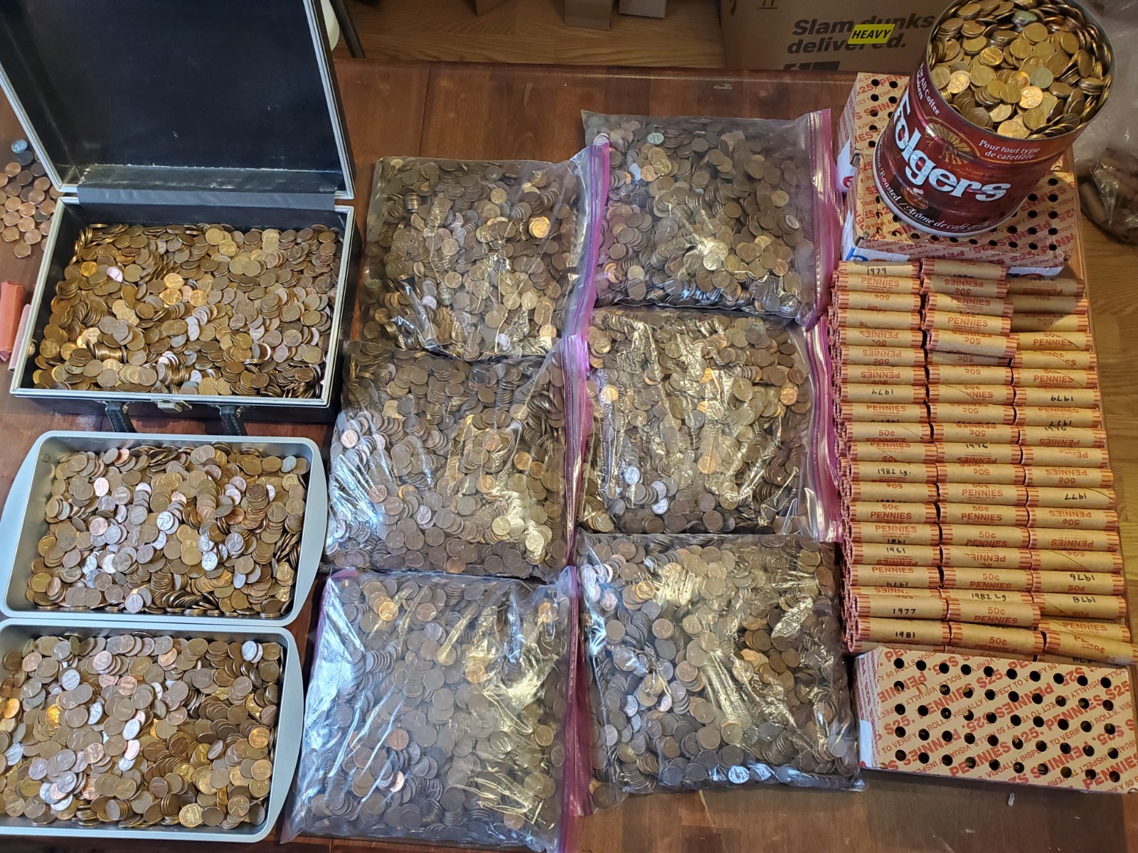 BULK REDUCED PRICE! Pre-1982 Copper Pennies: 95 percent Pure Lincoln Memorial