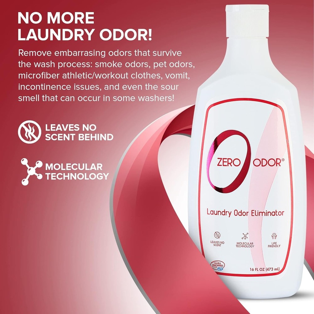 Laundry Odor Eliminator - Permanently Eliminate laundry Odor – Patented Molec...