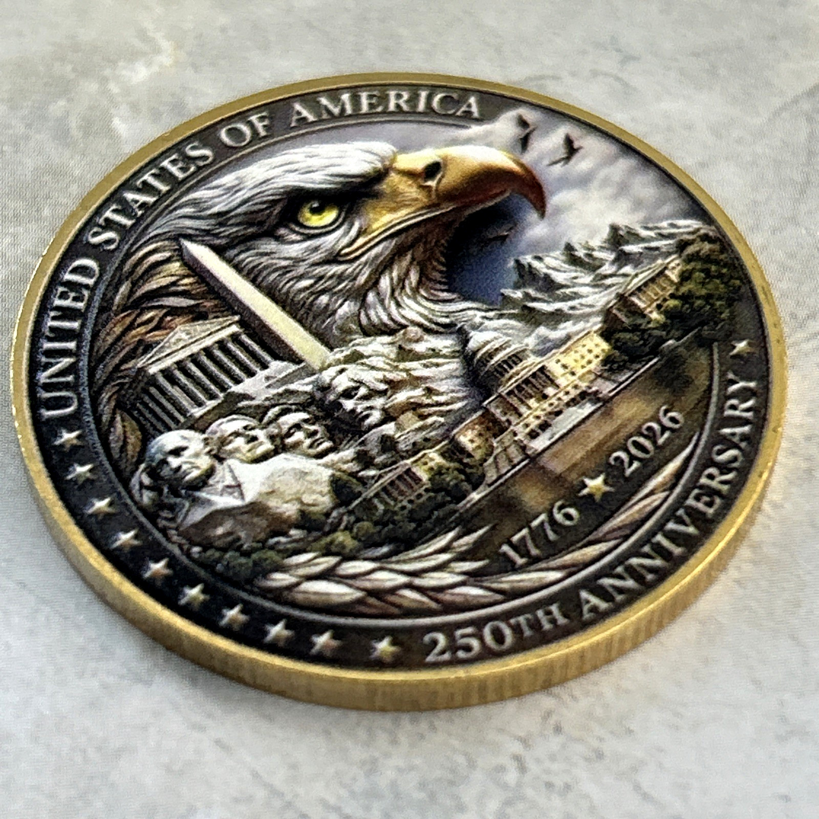 *250TH ANNIVERSARY Bald Eagle* 1776-2026 USA Commemorative Coin Medal