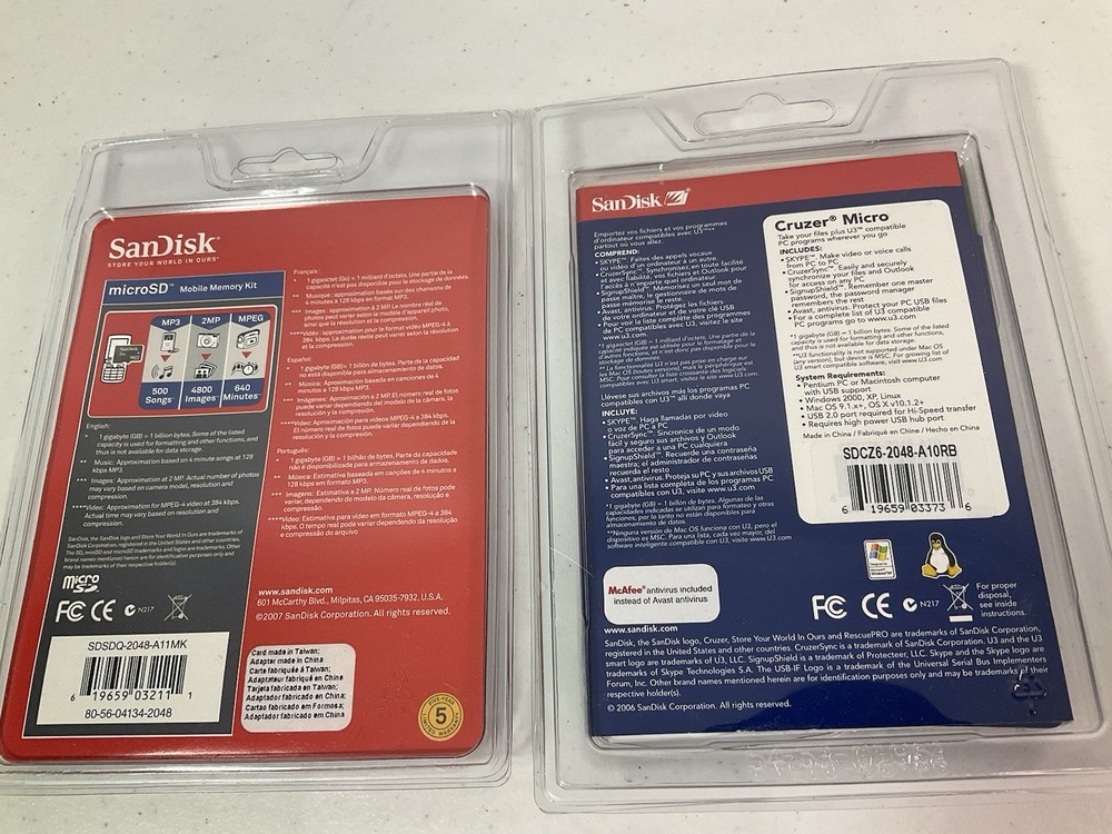 SanDisk Flashdrive & Mobile Memory Kit. NEW. Unopened.