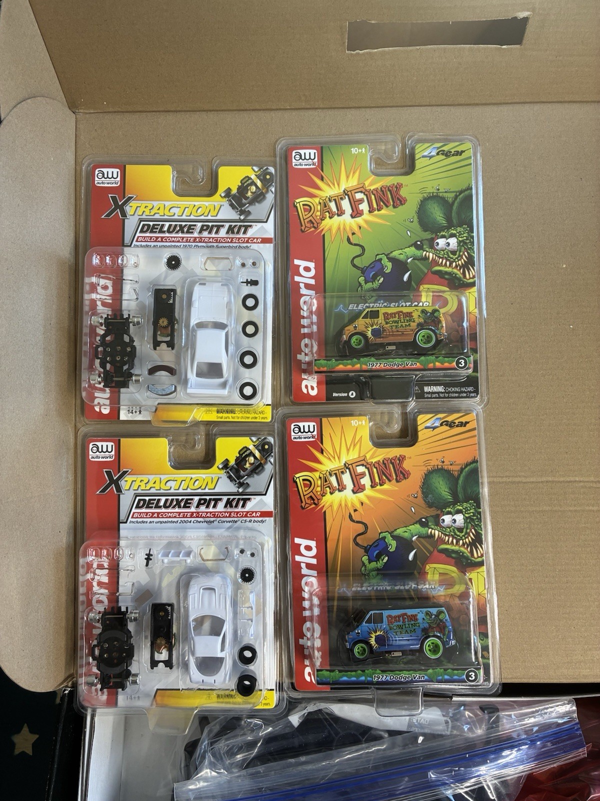 Auto World Rat Fink Racing Slot Race Set Scale 1:64*** NOTE CHECK DESCRIPTION***