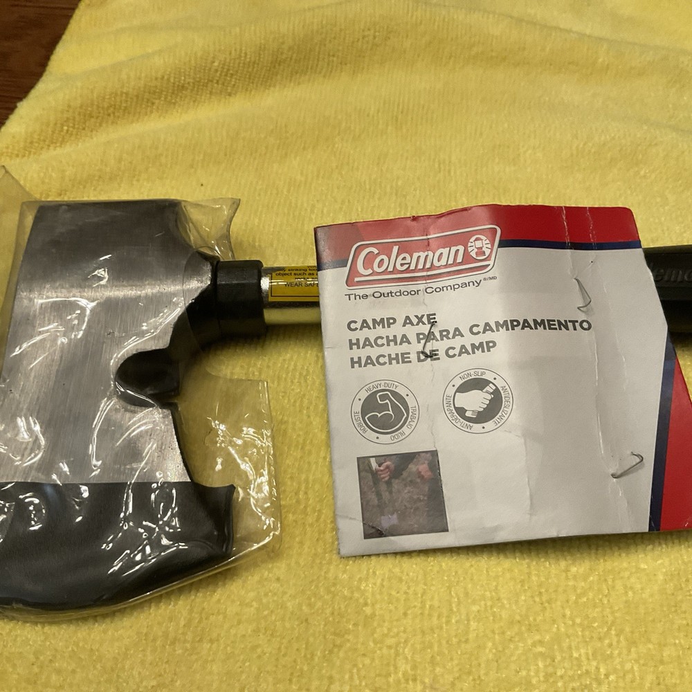 Durable Camping Axe with Tent Stake Puller and Secure Grip - 13” Heavy-Duty Tool
