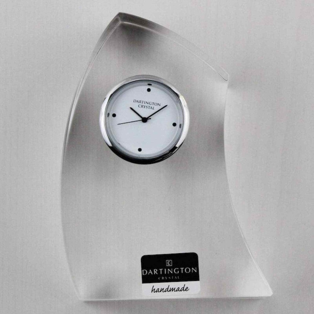 Dartington Crystal Medium Crescent Clock