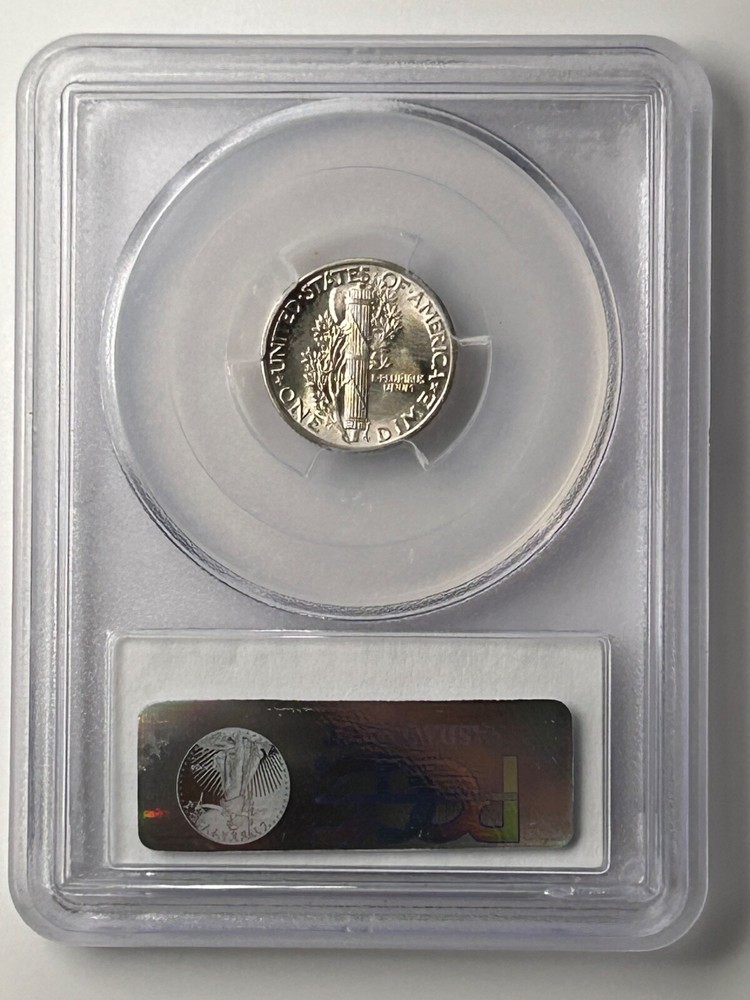 1938 P Mercury Silver Dime PCGS MS65 FB
