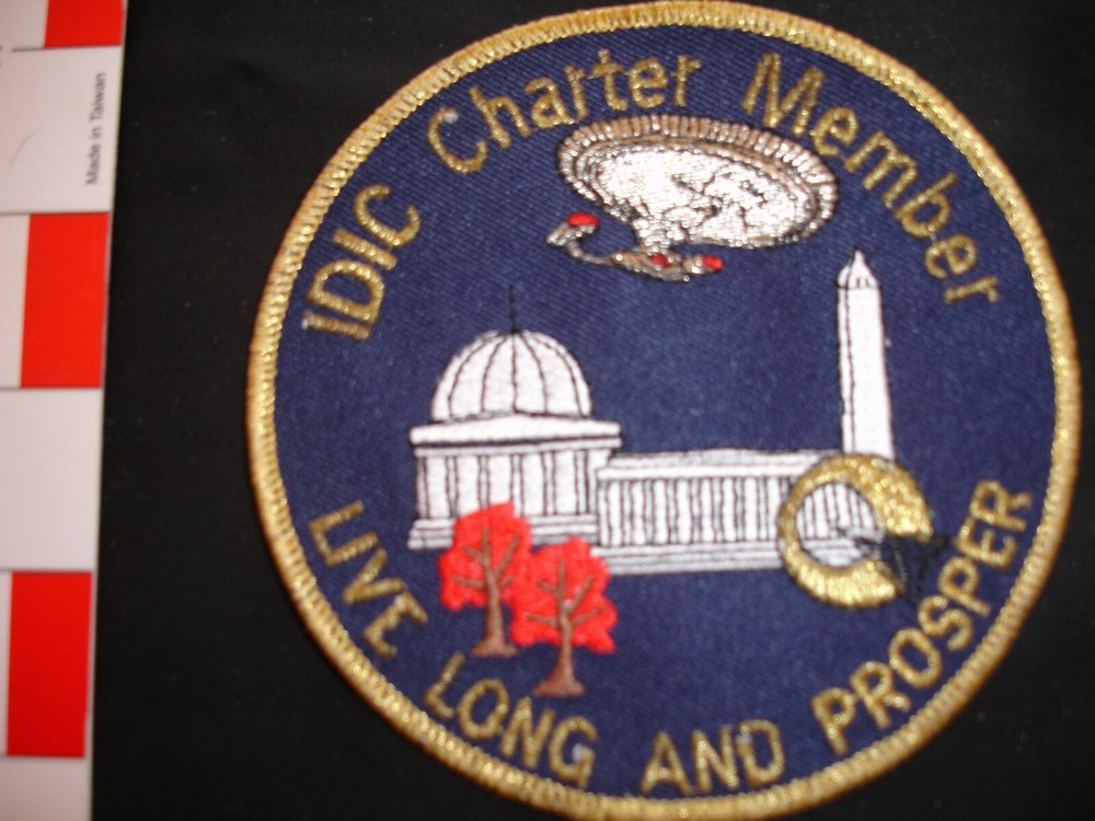 Star Trek Big Patch live long and prosper Charter Member Patch