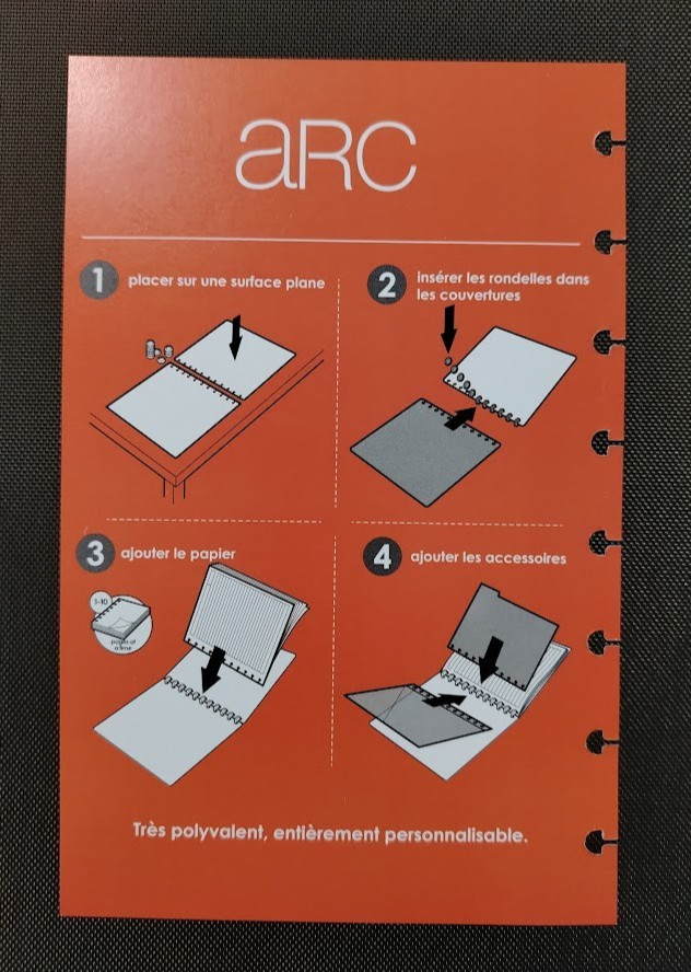 ARC Poly Cover Set 50052 Customizable Notebook System Staples Transparent Covers