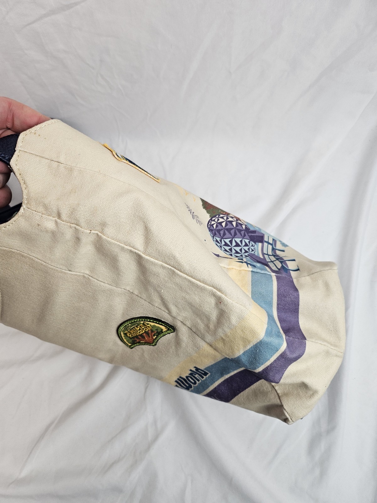 Walt Disney World Parks Discover the Magic Four Parks Canvas Tote Purse Bag