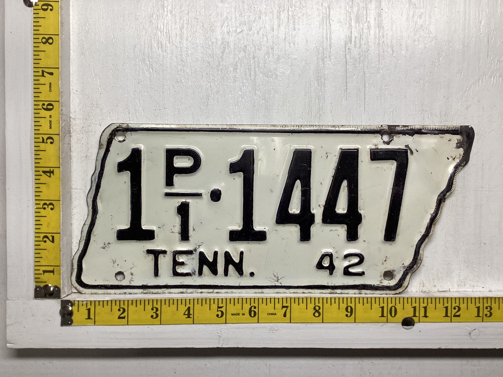 1942 Tennessee License Plate