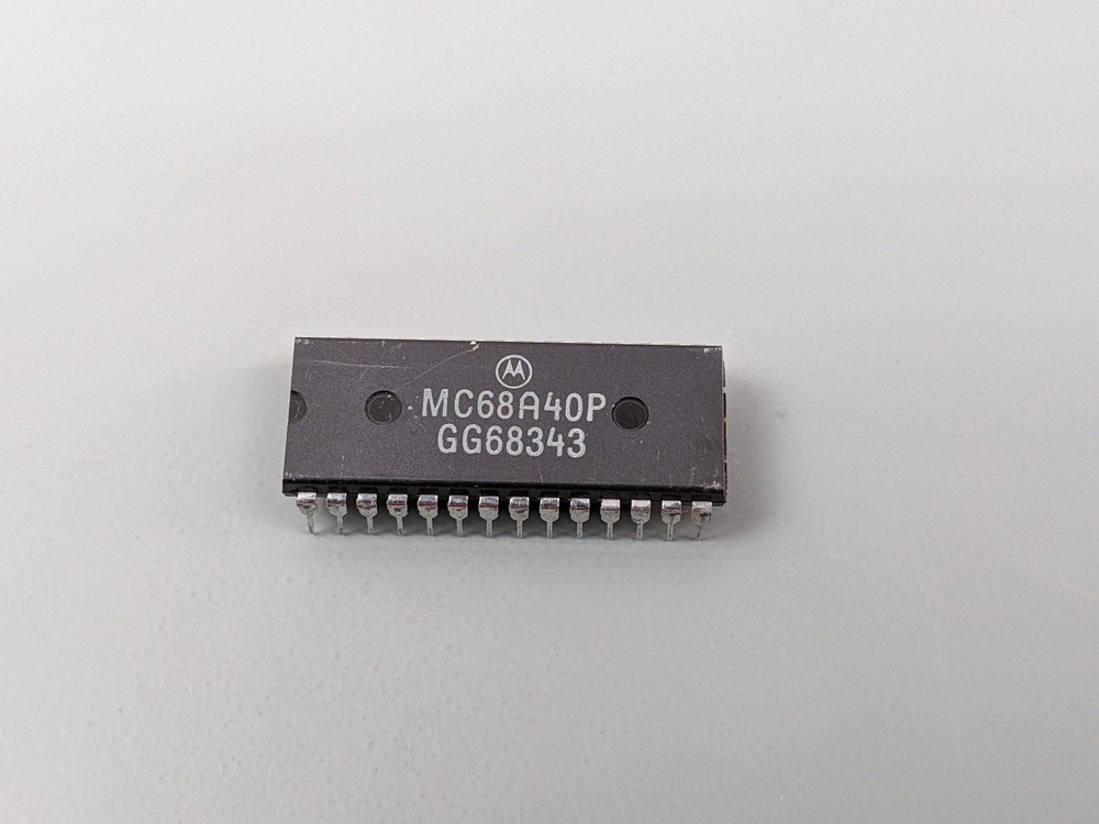 (2) Motorola MC68A40P Programmable Timer Module ICs (6800 Family)