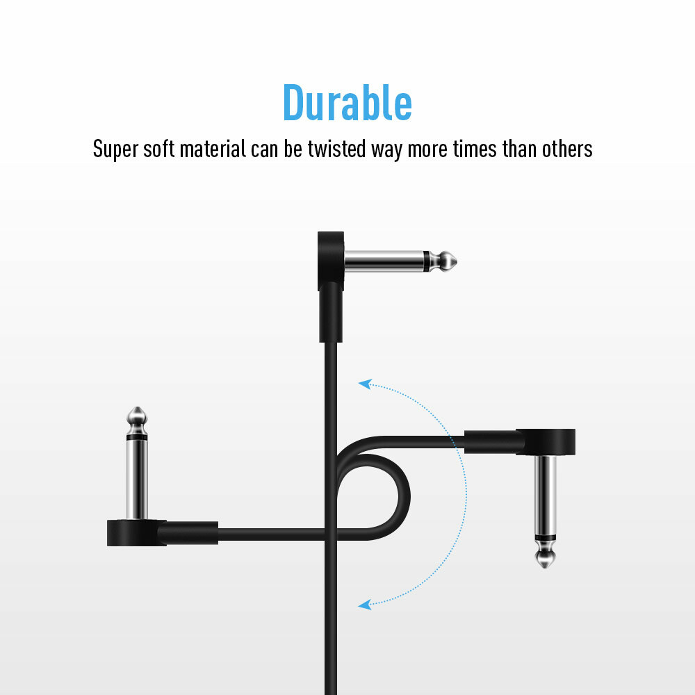 SONICAKE 15cm Patch Cable for Electric Guitar Effects pedal 6 pack